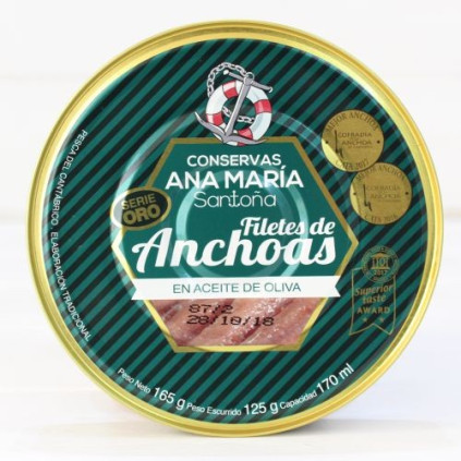 Anchovies in olive oil 180 grams of Conservas Ana Maria