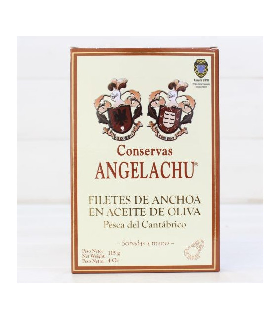 Anchoas de Santoña en Oliva ALTA RESTAURACIÓN 115 grs. Angelachu