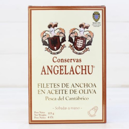 Anchovies from Santoña in Olive HIGH RESTORATION 115 g Angelachu