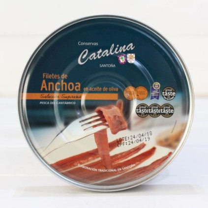Anchovies from Santoña in Olive Oil 180 g Catalina