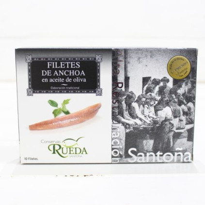 Anchoas de Santoña en Oliva ALTA RESTAURACION 110 grs. Rueda