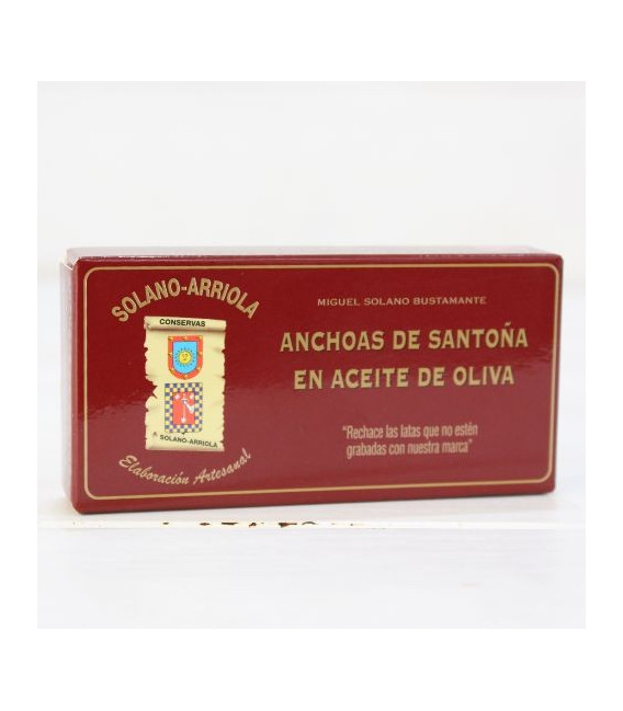 Anchoas de Santoña en Aceite de Oliva 50 grs. Solano Arriola