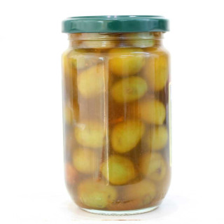 Glas würzige Oliven 300 grs