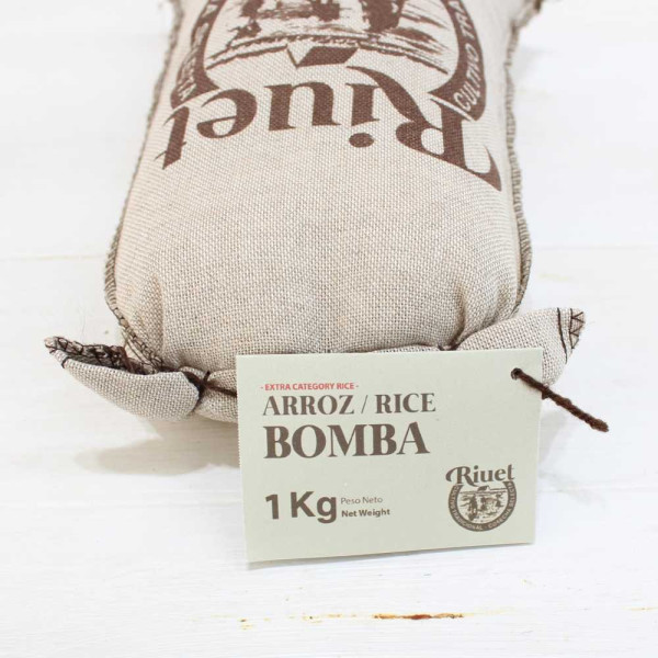 Riz bomba avec D.O.P. Sac en tissu de 1 kg