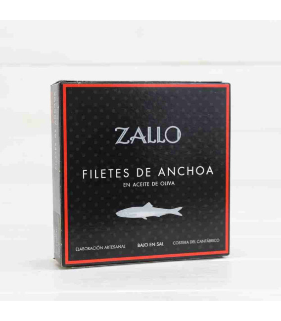 Anchoas del Cantábrico en Aceite de Oliva selección premium 26 filetes, 165 grs Zallo