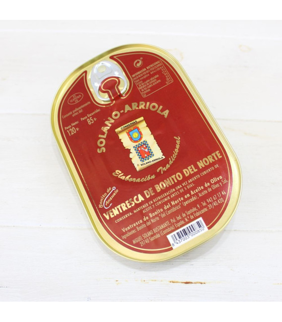 Ventresca de thon à l'Huile d'Olive 110 g Solano Arriola