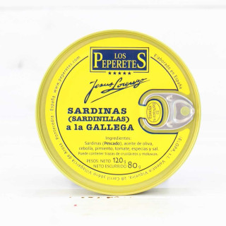 Sardine mijotée galicienne, 120 grs,