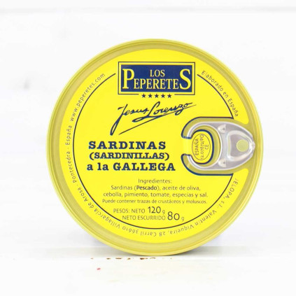 Sardine stufate galiziane, 120 gr,