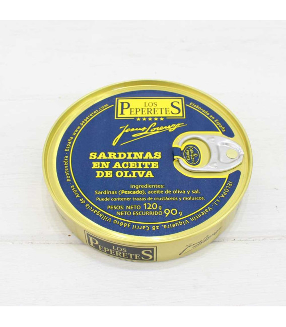 Sardines in Olive Oil, 5/7 pieces, 120 grams