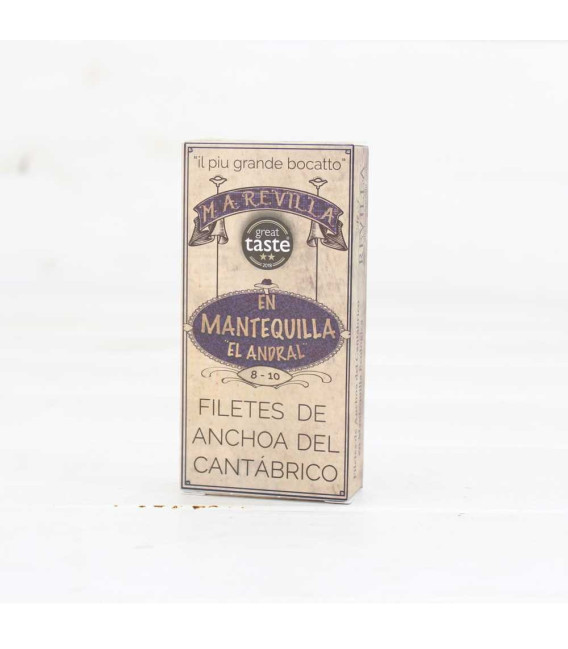 Anchoas de Santoña con Mantequilla Ecológica 50 grs, M.A.Revilla