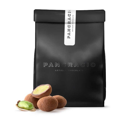 Caramelised Pistachios Covered with Milk Chocolate, 140 grs