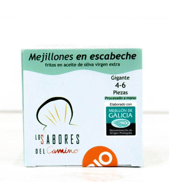 Mejillones Gallegos en Escabeche 4/6 piezas BIO, 110gr