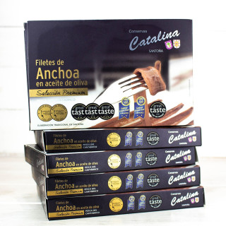 Pack Promoción 6 Latas Anchoas Catalina 10-12 Filetes