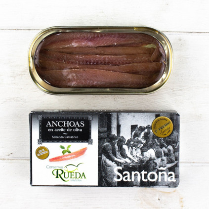 Anchovies from Santoña in Olive Oil 50g Wheel