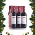 Case wooden 3 bottles red wine Protos crianza