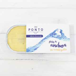 Sardellen von Santoña Premium in ökologischer Butter mit hoher Wiederherstellung, Del Ponto