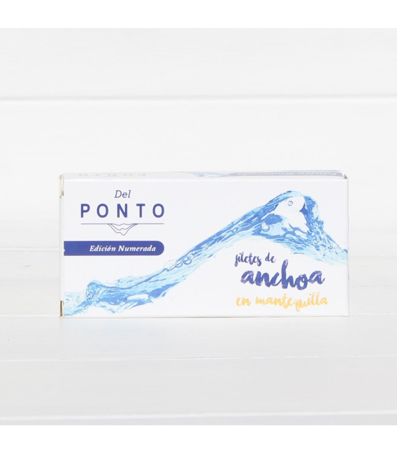 Anchoas de Santoña Premium en Mantequilla Ecológica 50grs, Del Ponto