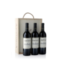 Case wooden 3 bottles red wine Arzuaga crianza